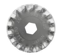NT Cutter Lot de 2 lames à onde rotative 28 mm pour cutter rotatif et grande coupe circulaire de tissu, lot de 2 lames (BW-28P)