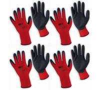 NT Pro 4 paires de gants de travail Pro Grip en polyester, taille L