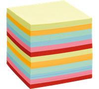 NTB 700FS - Bloc-notes 90 x 90 mm, 700 pages, assortiment de couleurs