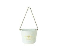 NTf093 Jardinière murale demi-ronde de style rustique à suspendre en métal vieilli pour plantes succulentes ou fleurs séchées Décoration murale intérieur/extérieur (B, 14 x 14 cm)