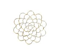NTf194 Vase réutilisable en acier inoxydable pour arrangement floral Doré 6 x 4 x 2 cm