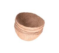NTf215 Tapis et coussin en fibre de coco naturelle avec tissage central pour jardinière demi-ronde Marron 12 x 20,5 cm