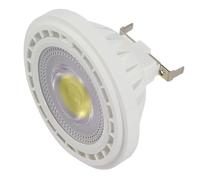 NTYHNFMIH Paquet de 5, lampe LED COB AR111 DC12V 12W GU10/G53, projecteur à coque en plastique(Cold white,G53)