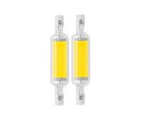 NTZTO Projecteur Halogène Pack De 2 Superbright Led R7S 15W 25W 40W 50W Projecteur Haute Puissance 78Mm118Mm Ac220V Ampoule Cob Tube En Verre Remplacer La Lumière De La Lampe Halogène-Blanc Chaud_