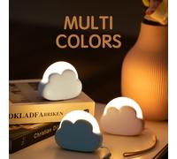Nuage veilleuse Mini USB sans fil Adorable nuage forme LED veilleuse pour chambre bébé enfants cadeau créatif BLANC