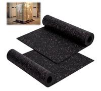 Nuanchu Lot de 2 tapis en caoutchouc antidérapant pour le contrôle du chargement, tapis de sol robuste pour remorques, plateaux, camions, entrepôts et transport de marchandises 76,2 x 106,7 x 2 mm