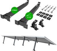 NuaSol Balcon Centrale Support 2 pièces | Réglable 390-693 mm Noir