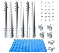 NuaSol Kit de montage photovoltaïque pour toit en tôle trapézoïdale | Fixation