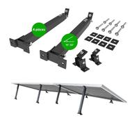 NuaSol Balcon Centrale Support 2 pièces | Réglable 390-693 mm Noir