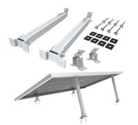 NuaSol Lot de 2 supports de centrales électriques de balcon | Support de panneau solaire réglable pour installations