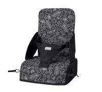 Nuby Siège Rehausseur Bébé Pliable, Pochette de Rangement, +6 Mois, Panda | Harnais de sécurité 3 points avec sangles réglables & siège en mousse, facile à nettoyer, confort et sécurité lors des repas