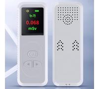 Nuclear Radiation Monitor pour oled Display Alarm Nuclear Radiation(White) | High sensitivity chip, 0.08-50mSv/h range, pour 1s data update, precise nuclear detection