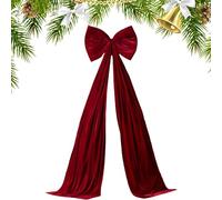 Nœud d'arbre de Noël - Décoration géante pour l'intérieur et l'extérieur, toile de murale festive, élément de déclaration festive élégant, fonction décorative en tissu, accessoire saisonnier