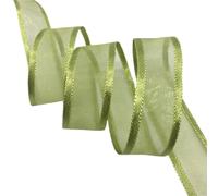 Nœud de ruban en Organza large de 15Yards, 3/4 pouces (20mm), décoration d'emballage de fête de mariage, artisanat en dentelle(Color16)