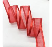 Nœud de ruban en Organza large de 15Yards, 3/4 pouces (20mm), décoration d'emballage de fête de mariage, artisanat en dentelle(Color11)
