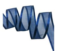 Nœud de ruban en Organza large de 15Yards, 3/4 pouces (20mm), décoration d'emballage de fête de mariage, artisanat en dentelle(Color7)