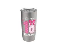 Nœud humoristique pour fête d'anniversaire de 18 ans Inscription It's My 18th Birthday Girls Gobelet isotherme en acier inoxydable double paroi