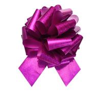 Nœud SOURCING MAP 1Pcs 30cm Noeud Cadeau Géant Gros Nœud Pailleté pour Voiture Ruban pour Cadeau Mariage Noël Emballage Prune