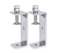 Nudiuhis Lot de 2 pinces en C en métal, serre joint menuisier pour travail du bois avec large ouverture de mâchoire (130 mm)