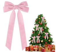 Nœuds à cheveux pour filles, décoration de Noël double couche | Breloque en forme de nœud d'arbre réutilisable | Pour le Nouvel An, un mariage, des vacances, un rendez-vous galant, une chambre, une