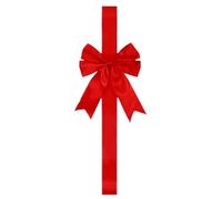 Nœuds de Noël pour armoires, décoration de fête réutilisable, grand nœud vert pour la maison, la cuisine, le casier - Pour portes, entrées, , clôtures, arbres, couronnes de voiture, décoration de