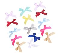 Nœuds Décoratifs Ambiance Noël en Polyester pour Boîtes 100 Pcs | Bricolage et Emballage Présents, Taille Mini Uniforme, Décoration Prête pour Dress et Party Favors Couleur Aléatoire