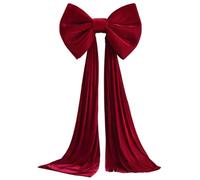 Nœuds Rouges pour Sapin de Noël, nœud pour Sommet d'arbre de Noël, 61 x 259, 1 cm, très Grands nœuds en Velours Rouge pour décoration Maison, Couronne, Mur, Salle, fête, Vacances, Fournitures dé