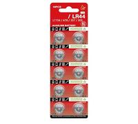 NUEAYMS Lot de 10 piles bouton alcalines LR44 1,5 V capacité de rechange AG13 / A76 / LR44 / 357 pour divers appareils électroniques
