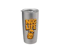 Nug' Life Funny Nugget Lover Food Joke Gobelet isotherme en acier inoxydable double paroi