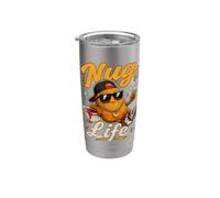 Nug' Life Funny Urban Inspired Chicken Nugget Food Humour Gobelet isotherme en acier inoxydable double paroi