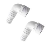 NUHFUFA Adaptateur de tuyau de piscine, compatible avec Hayward SPX1105Z3/SPX1105Z4/SPX1091Z7, raccord pour pompe de piscine hors sol, filtre, écumeur, 3,8 cm, 90 degrés, 2 pièces