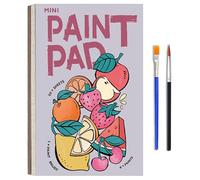 Nuiorfty Mini Bloc de Peinture Livre de Peinture Aquarelle Poche Mignon Mini Bloc d'aquarelle pour Enfants classeur Portable
