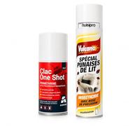 NUISIPRO Anti Punaises de Lit Kit Choc et Rémanent 550ml