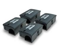 NUISIPRO - Poste Anti Rat & Anti Souris - Lot de 4 boites Robustes - Grande sécurité des Produits