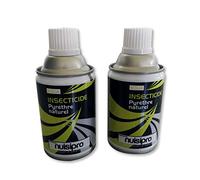 NUISIPRO - Pyrèthre Puissant Anti-Mouches & Anti-Moustiques - Lot de 2 - Manuel ou en Diffuseur - Effet Immédiat - 250 ml