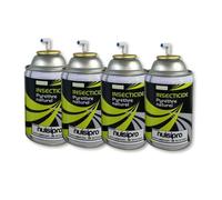 NUISIPRO - Pyrèthre Puissant Anti mouches & Anti Moustiques - Lot de 4 - Manuel ou en diffuseur - Effet immédiat