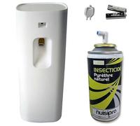 NUISIPRO Spray Aérosol Anti Mouches et Moustiques - Diffusion Automatique Programmable - Action Rapide - Technique Professionnelle - Protection 6 semaines - Offre économique