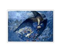 Nuit avec son train d’étoiles Edward Robert Hughes Toile Imprimer Célèbre Peinture Esthétique Affiches Art Mur pour Salon Décor 40x70cm sans cadre