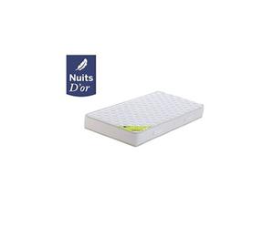 Nuit calme Matelas 80x200 Souple Densité 35 Kg/m3 - 21 Cm - Orthopédique + Oreiller à Mémoire de Forme valeur 89 Nuits d'Or