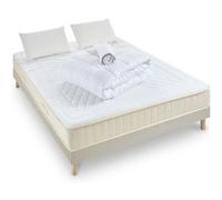 NUIT DE COTON - Pack Prêt à dormir SYMPHONIE 2.0 140x190 cm - Matelas Mémoire de forme + Sommier + Accessoires G