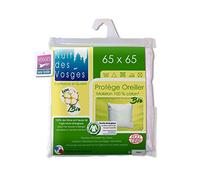 Nuit des Vosges 204481 Sous Taie d'Oreiller Molleton Bio Coton Blanc 65 x 65 cm