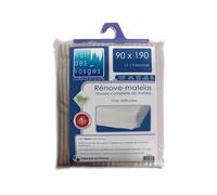 Nuit des Vosges 2064643 Rubens Rénove-Matelas Coton Ecru Rayé Beige 90 x 190 cm