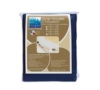 Nuit des Vosges 2099737 Cotoval Drap Housse TPR Uni Coton Marine 160 x 200 cm