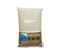 Nuit des Vosges Cotoval Drap Housse Coton Naturel 180 x 200 cm