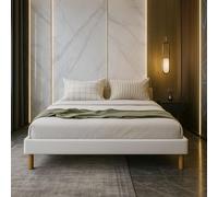 Nuit D'or Adrien - Solide et Confortable Sommier Tapissier + Pieds en 18 cm - 180x200-14 Lattes - Montage Rapide et Facile - epaisseur du Metal +/- 1,2 mm