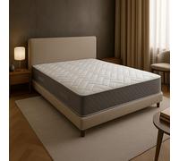 Nuit D'or Matelas 160x200 cm Latex 80 Kg/m3 + Aertech HR 35 Kg/m3-7 Zones de Confort - Accueil Moelleux - Soutien Ferme - Épaisseur 21 cm (160_x_200_cm) Pure Latex