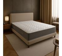 Nuits D'or Matelas 180x200 cm face de contact Latex 80 Kg/m3 + Aertech HR 35 Kg/m3-7 Zones de Confort - Accueil Moelleux - Soutien Ferme - Épaisseur 21 cm (180_x_200_cm) Pure Latex