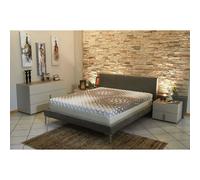 Nuits D'or Matelas - Face ete + ame Mousse rembourrage 100 % polesther - Face Hiver Memoire de Forme 65 Kg/m3 Tissu Soja 90x190 x 25 cm Luxury Brown - Soutien Ferme - Dehoussable Housse Lavable