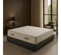 Nuits D'or Natura Bamboo 140x190 Matelas Densité 35 Kg/m3 - Hauteur 21 Cm - Soutien Ferme - (140_x_190_cm)