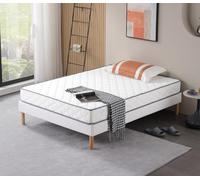 Nuits D'or Rêve Doux Matelas 160x200 Densité 30 Kg/m3 - Hauteur 18 Cm - Soutien Très Ferme + Oreiller à Mémoire de Forme Valeur 89 €